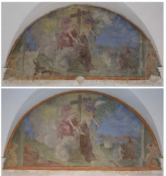 Décors peints rénovés du monastère de saorge
