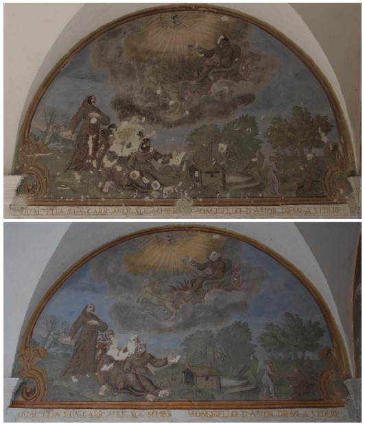 Décors peints rénovés du monastère de Saorge